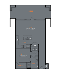 1 bed, 1 bath, 946 sqft, $1,824