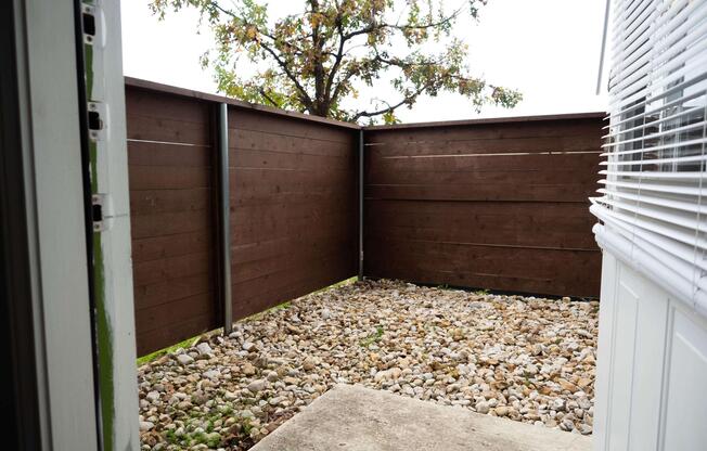 PRIVATE FENCING ON SELECT UNITS