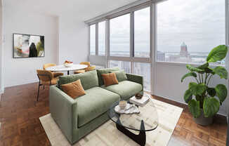 Living Room with Hard Surface Flooring