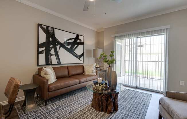 Living Room at Highland Luxury Living, Texas