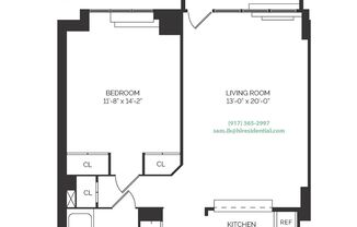 1 bed, 1 bath, 723 sqft, $4,299, Unit 16C