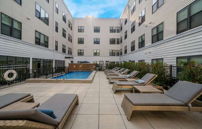 Poolside Sundeck at The View at Old City, Pennsylvania