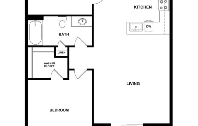 1 bed, 1 bath, 710 sqft, $1,199