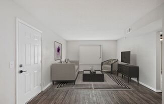 our apartments offer a living room with a tv