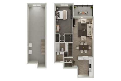 1 bed, 1.5 baths, 850 sqft, $1,935