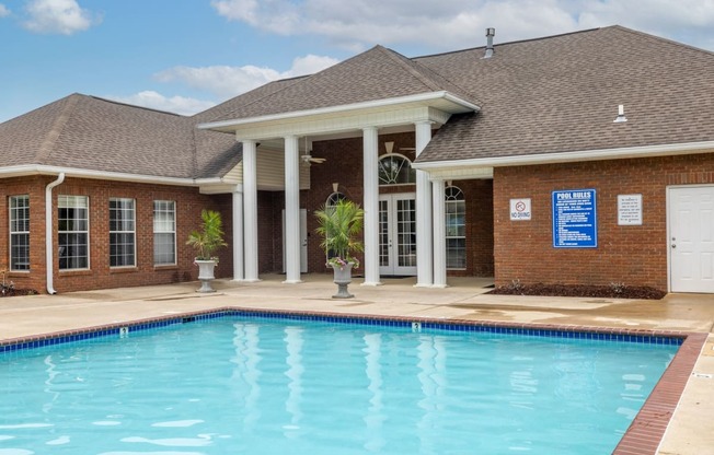 the swimming pool at the resort on falls church