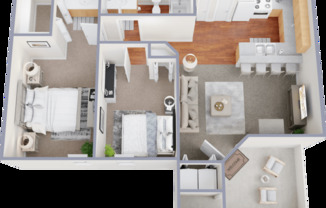 2 beds, 1 bath, 900 sqft, $999