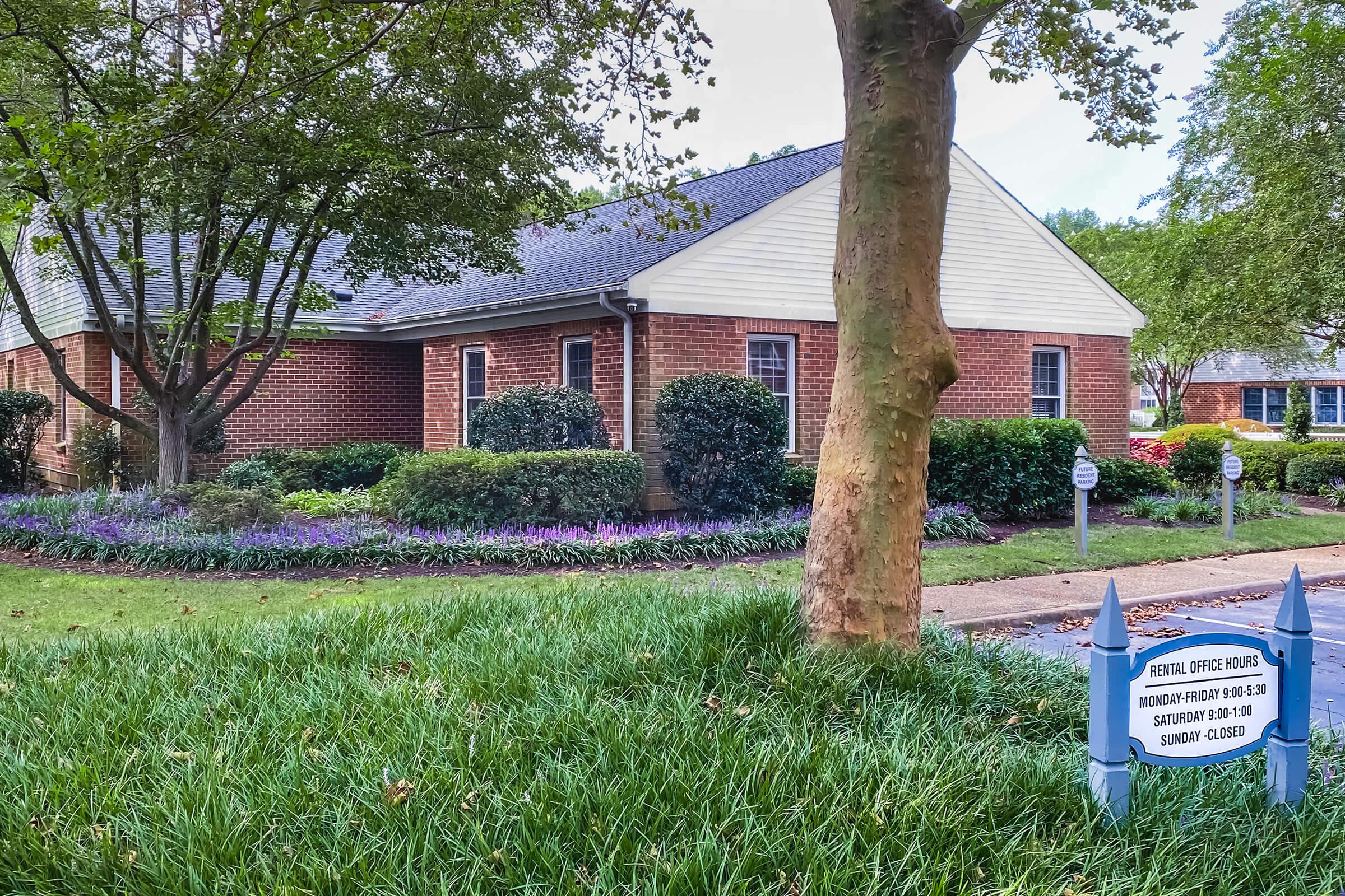 a large lawn in front of a house