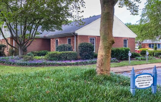 a large lawn in front of a house