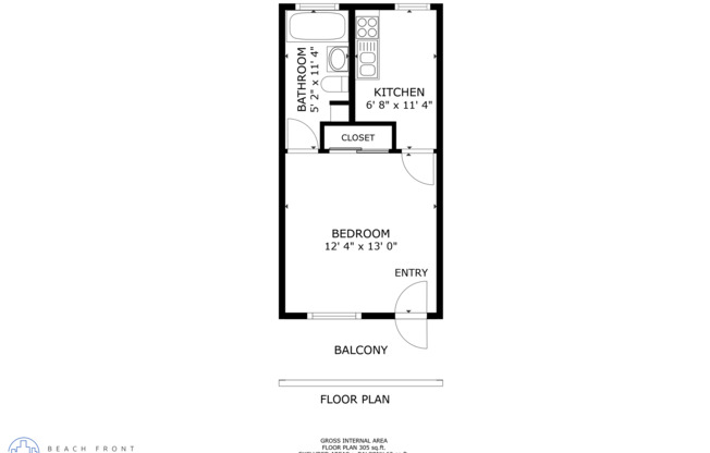 1 bed, 1 bath, $1,725