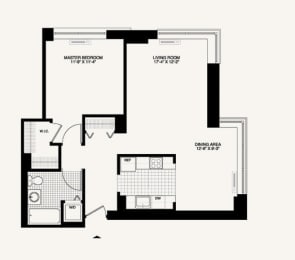 1 bed, 1 bath, 832 sqft, $4,080