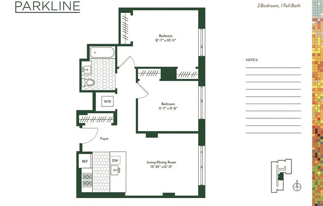 1 bed, 1 bath, $4,200, Unit 20J