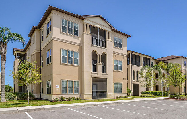 our apartments offer a parking lot in front of the building  at Hacienda Club, Jacksonville, Florida