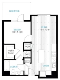 1 bed, 1 bath, 692 sqft, $1,995