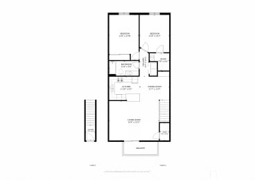 2 beds, 1 bath, 1,200 sqft, $1,259