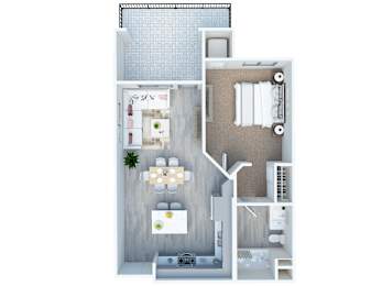 1 bed, 1 bath, 674 sqft, $2,129