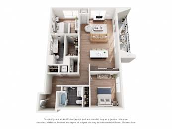 2 beds, 2 baths, 1,130 sqft, $1,938