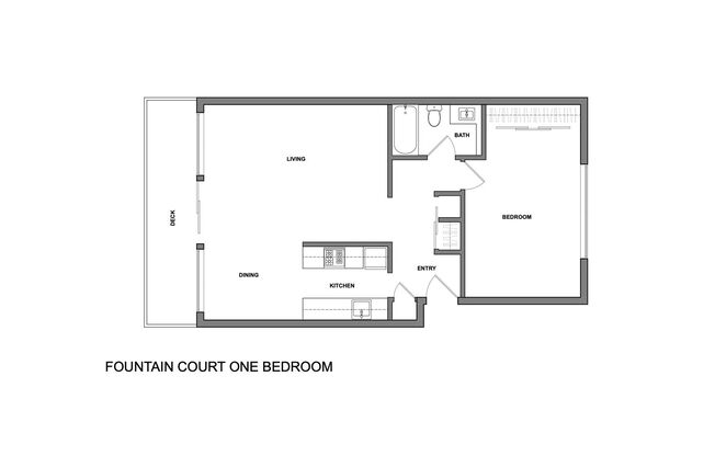 1 bed, 1 bath, 750 sqft, $1,495, Unit 107