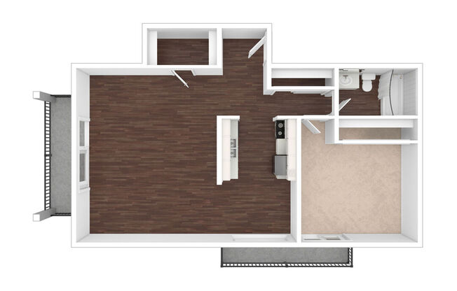 1 bed, 1 bath, 797 sqft, $2,312