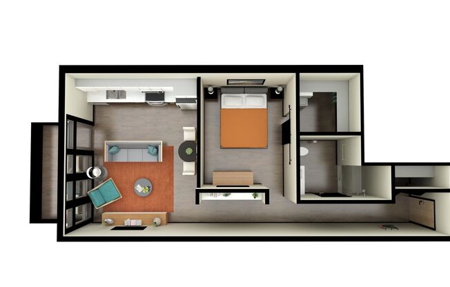1 bed, 1 bath, 600 sqft, $1,684, Unit 209