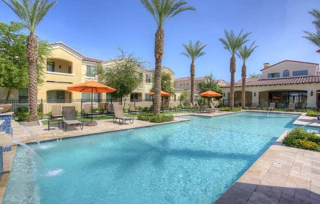 Pool at Bella Victoria Apartments in Mesa Arizona January 2021