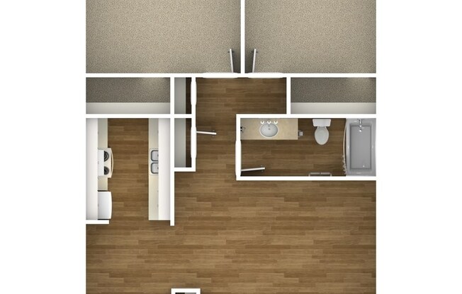 2 beds, 1 bath, 840 sqft, $960