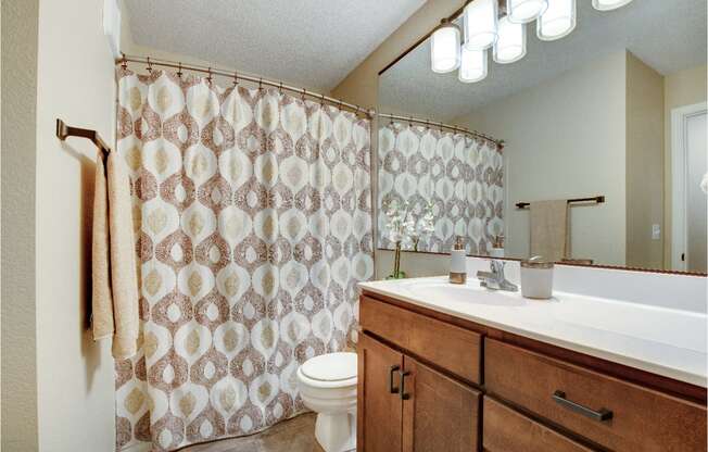 Bathroom | Cedars Lakeside Apartments in Little Canada, MN