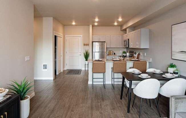 West End District Apartments in Beaverton, Oregon Model Living Room