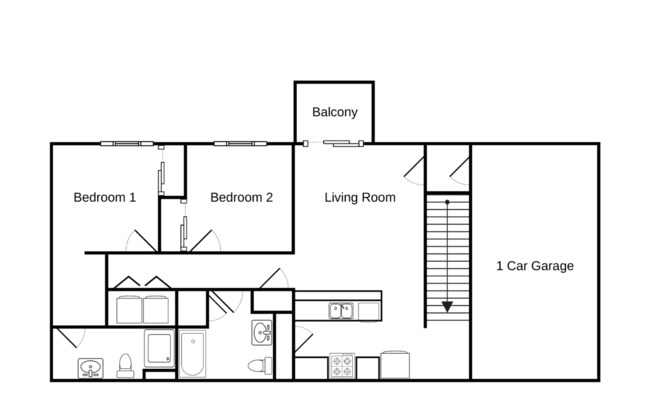 2 beds, 2 baths, 1,004 sqft, $1,245, Unit SH 1160-201