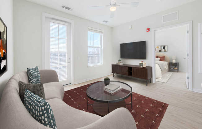 Living Room with Hard Surface Flooring