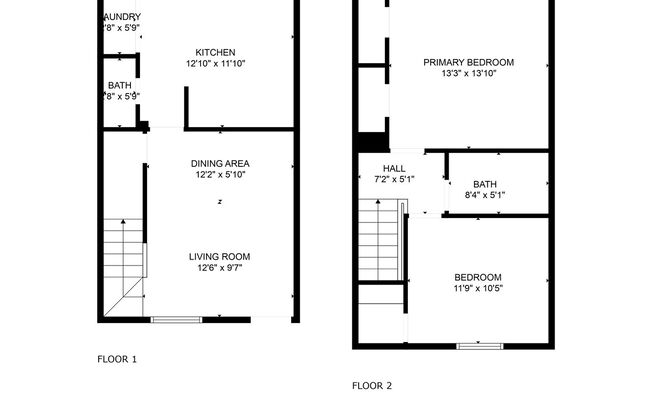 2 beds, 1.5 baths, 1,100 sqft, $1,050, Unit B