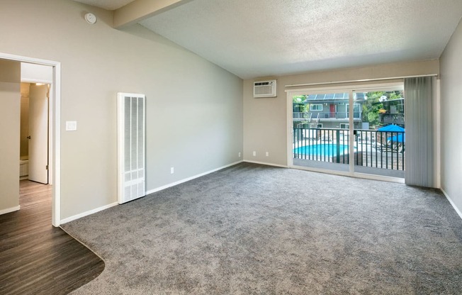 Spacious Living Room With Private Balcony at 1038 on Second, Lafayette, CA