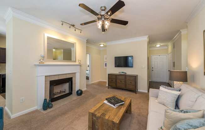 Swift Creek Commons Apartments - Wood-burning fireplaces with mantels available