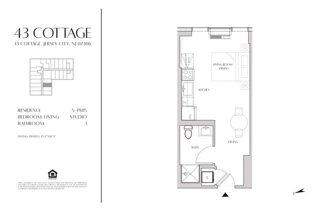 Studio, 1 bath, 356 sqft, $2,300, Unit 615
