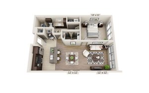 1 bed, 1 bath, 849 sqft, $2,455