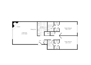 2 beds, 2 baths, 1,087 sqft, $2,341