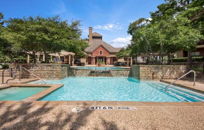 Pool at Jefferson Place Apartments in Irving, Texas, TX