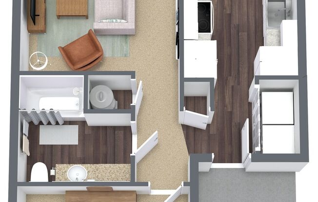 1 bed, 1 bath, 725 sqft, $1,375, Unit 113