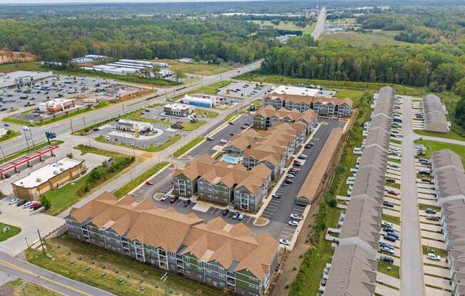 Grande at Geyser Falls Luxury Apartments Aerial View