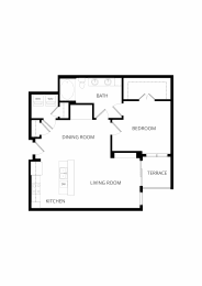 1 bed, 1 bath, 881 sqft, $1,555