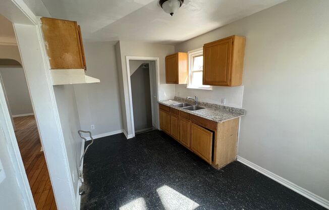3 Bed 1 Bath bungalow with basement on eastside of Detroit. Fresh paint, refinished floors!