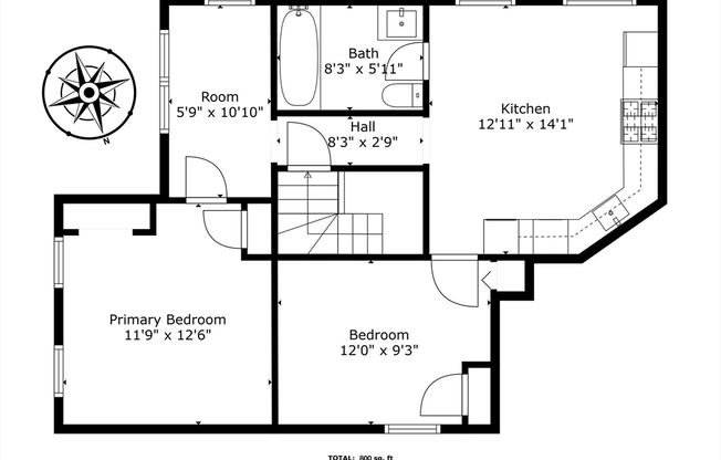 2 beds, 1 bath, 800 sqft, $2,150, Unit 3