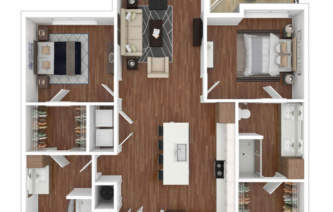 2 beds, 2 baths, 1,054 sqft, $2,009