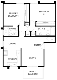 2 beds, 2 baths, 917 sqft, $2,336