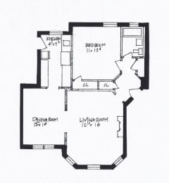 1 bed, 1 bath, $1,525