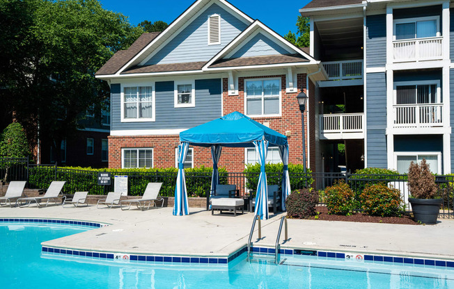 our apartments have a large swimming pool in front of our building