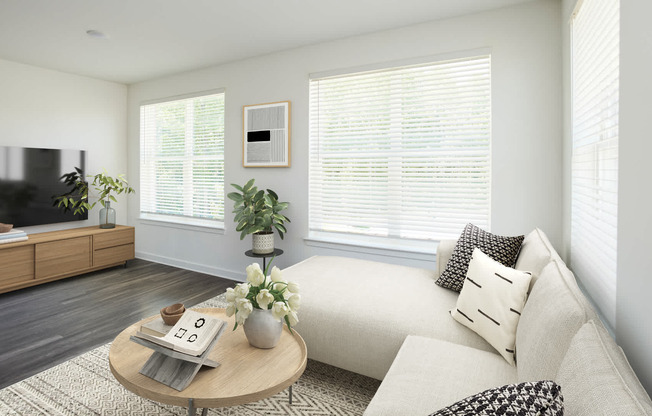 Living Room with Hard Surface Flooring