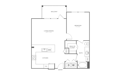 1 bed, 1 bath, 760 sqft, $1,638