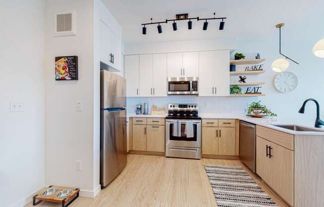 Interior decoration at CityLine Apartments, Minneapolis, MN