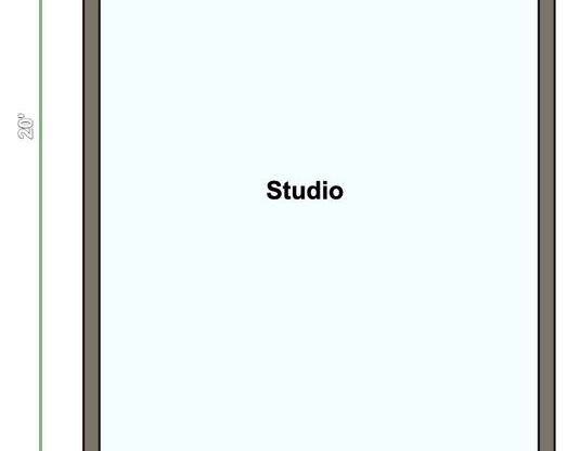 Studio, 1 bath, 320 sqft, $755, Unit 15